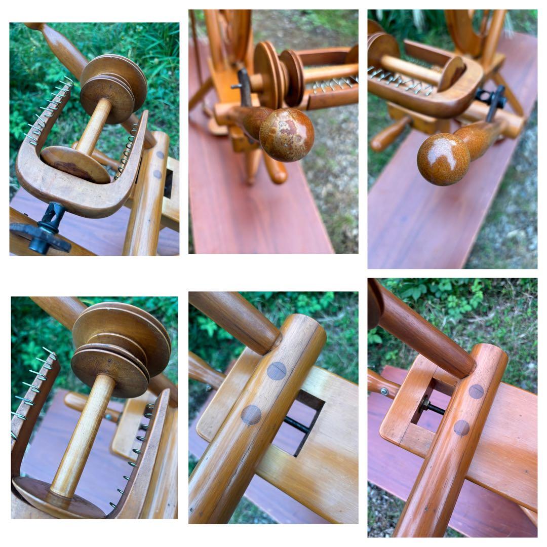 東京手織機　紡ぎ機　紡ぎ車2