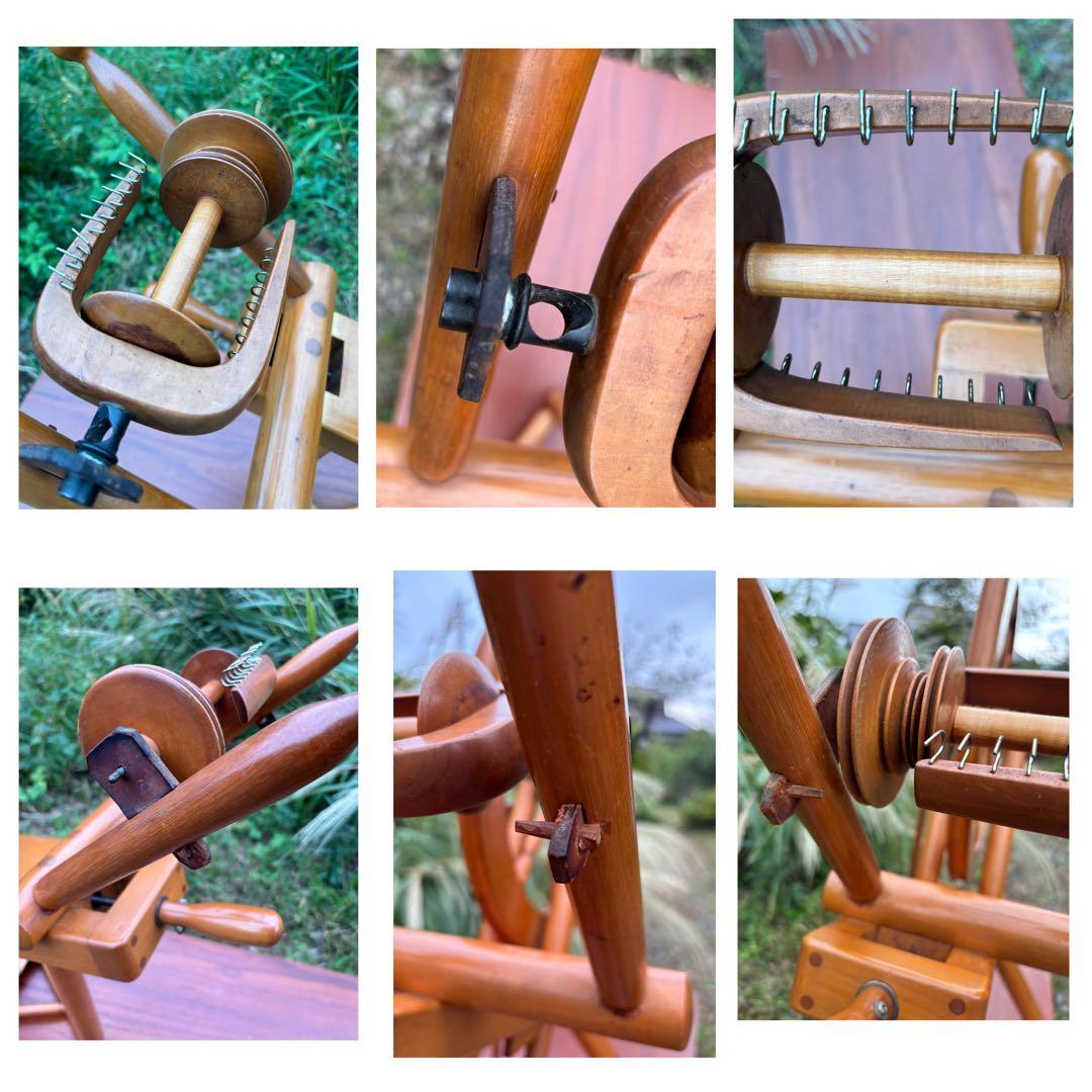 東京手織機　紡ぎ機　紡ぎ車2