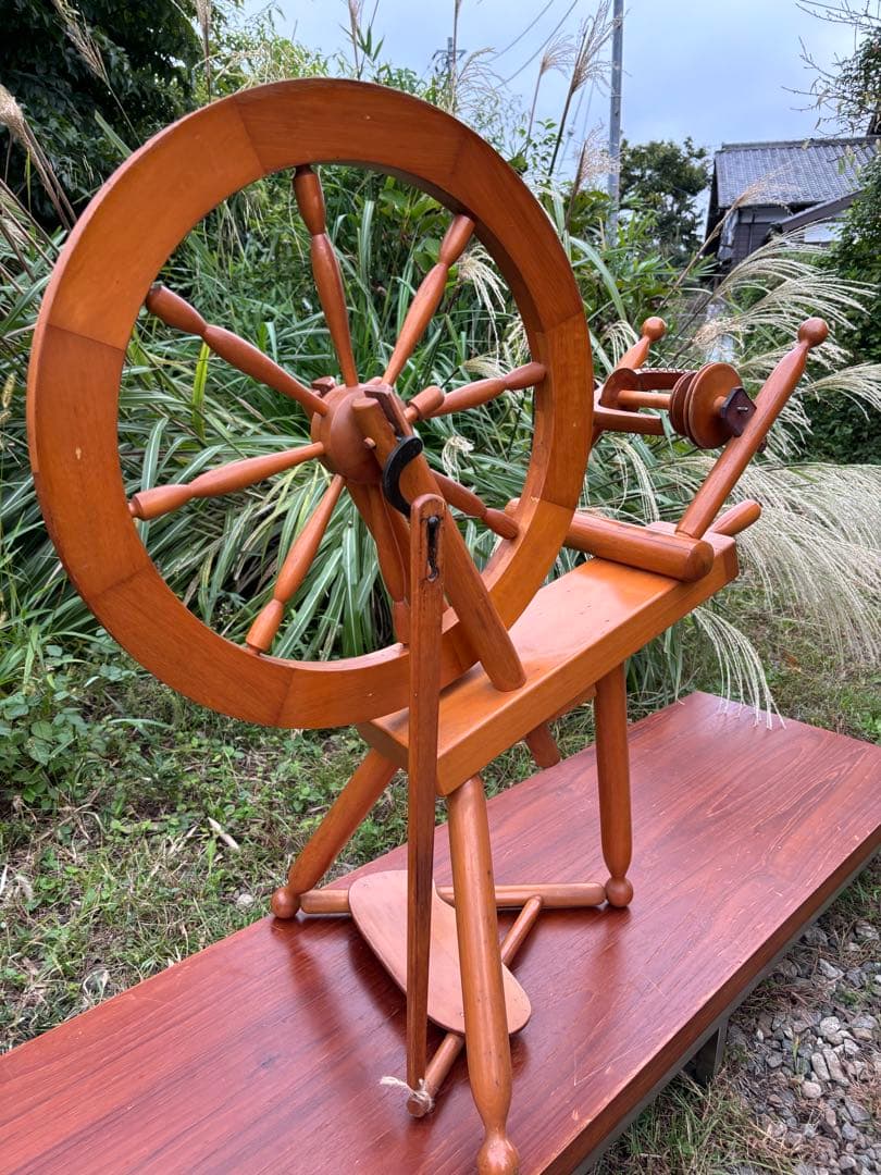 東京手織機　紡ぎ機　紡ぎ車2