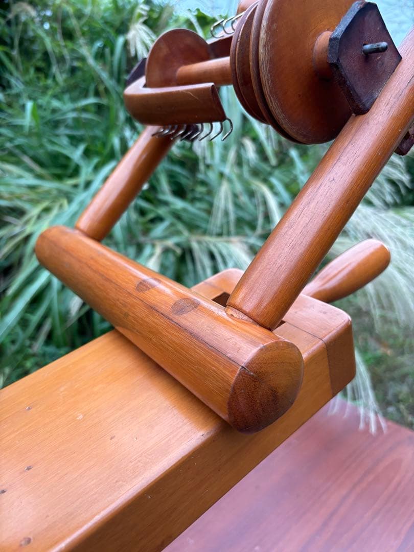 東京手織機　紡ぎ機　紡ぎ車2