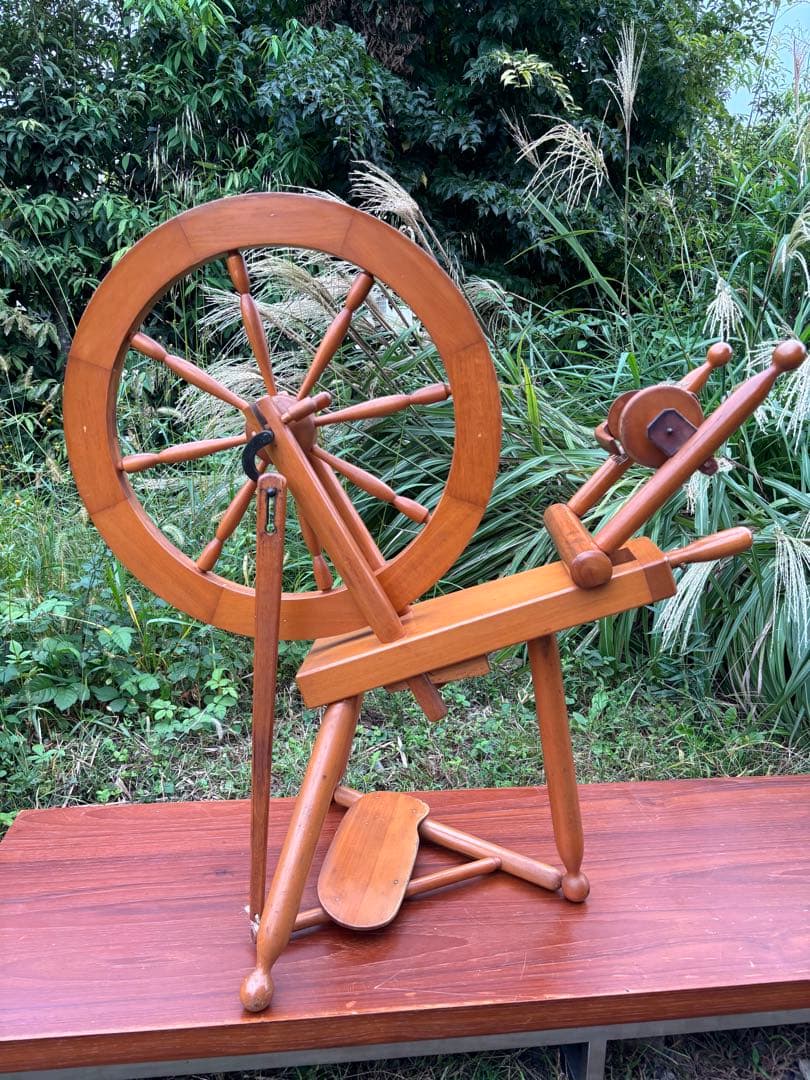 東京手織機　紡ぎ機　紡ぎ車2