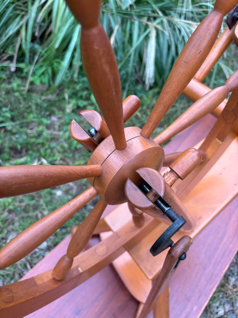 東京手織機　紡ぎ機　紡ぎ車2
