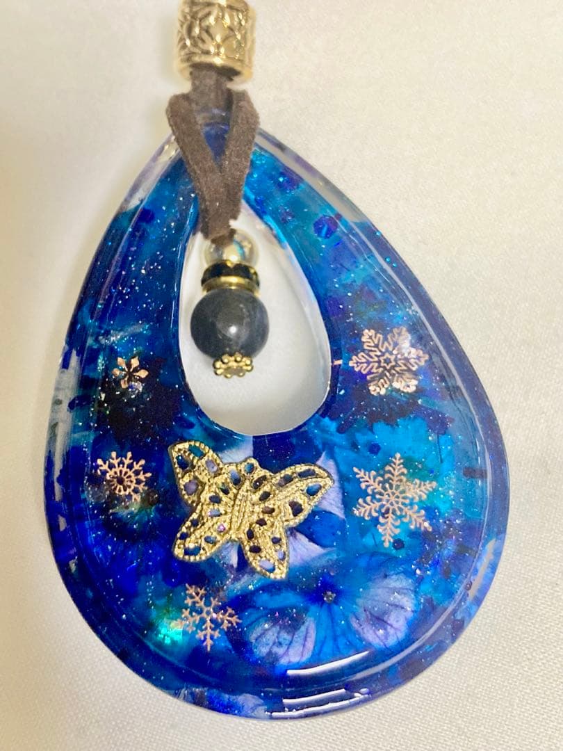 【N.645】ハンドメイドネックレス　オルゴナイト アメジスト　ムーンストーン