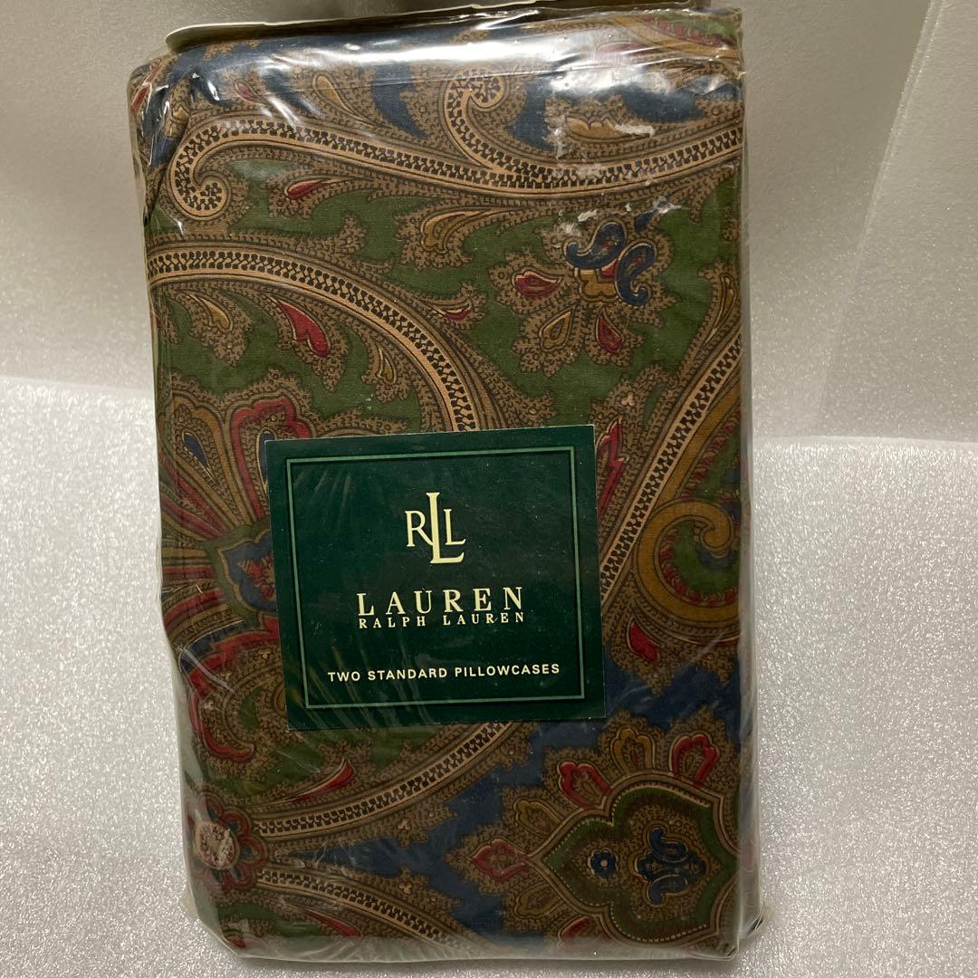 【新品未使用】Ralph Lauren クイーン フラットシーツ、枕カバーセット