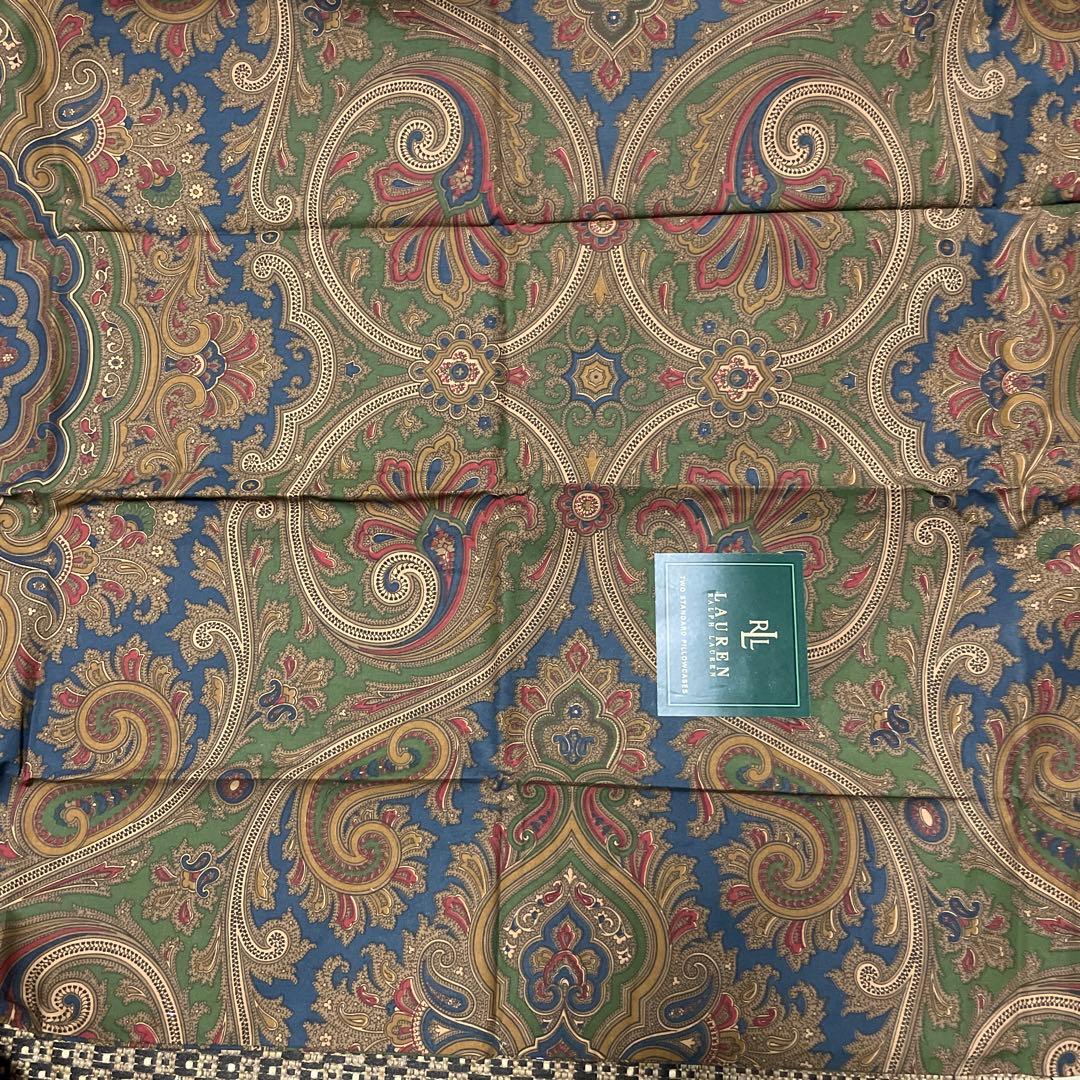 【新品未使用】Ralph Lauren クイーン フラットシーツ、枕カバーセット