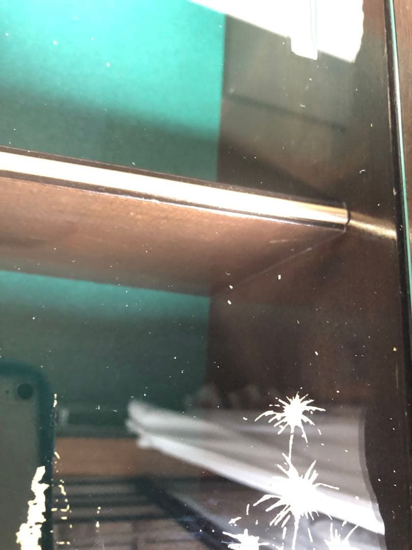 リビングボード　レトロ キャビネット　ガラス戸 アンティーク家具