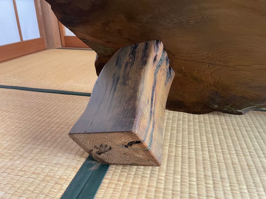 希少・屋久杉　木製座卓 天板９cm