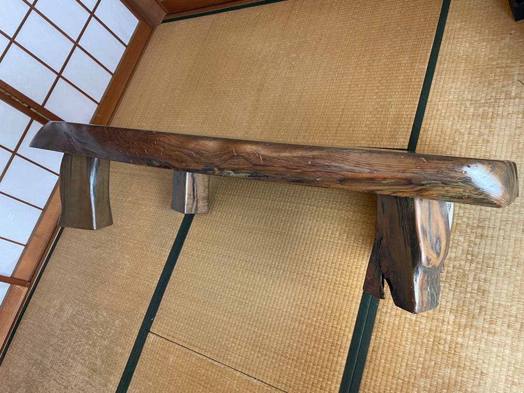 希少・屋久杉　木製座卓 天板９cm