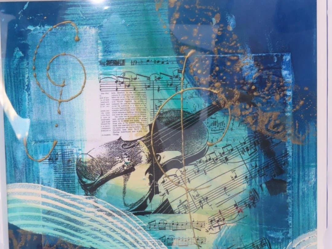 真作保障 アナベル・ヒューイット「ソナタⅢ」ミクストメディア