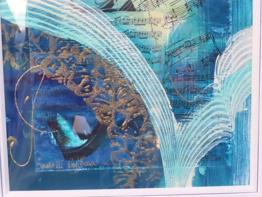 真作保障 アナベル・ヒューイット「ソナタⅢ」ミクストメディア