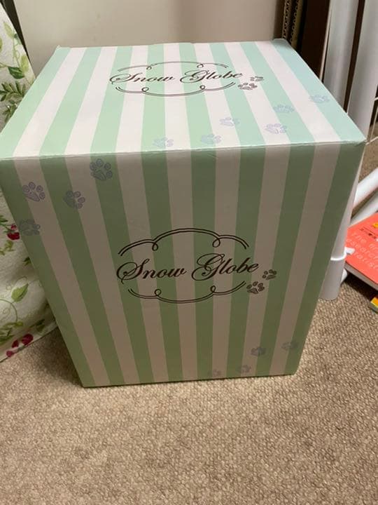 ディズニー　スノードーム　オルゴール　猫　cat