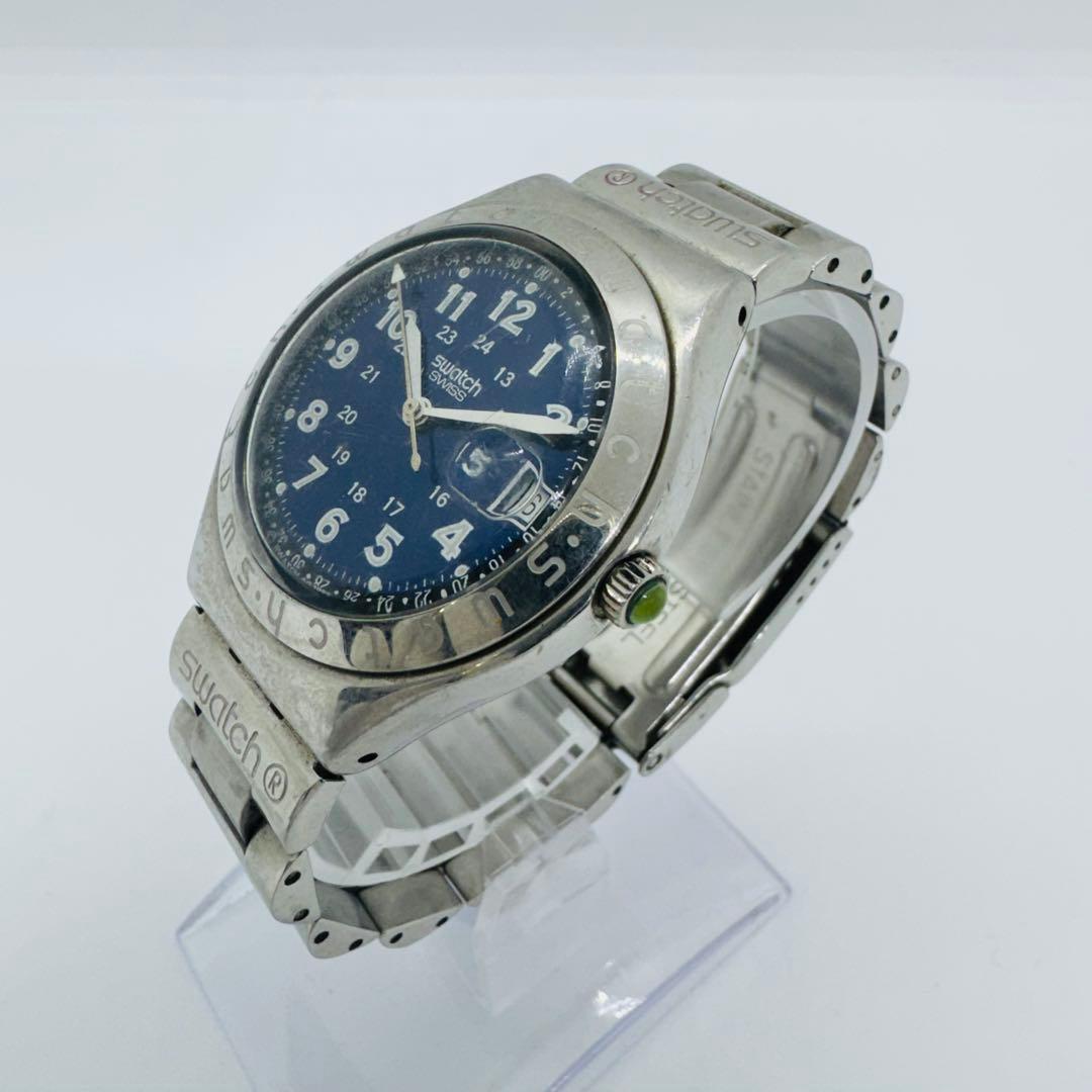 ✨SWATCH✨スウォッチ✨ブルー文字盤✨デイト✨IRONY✨腕時計✨
