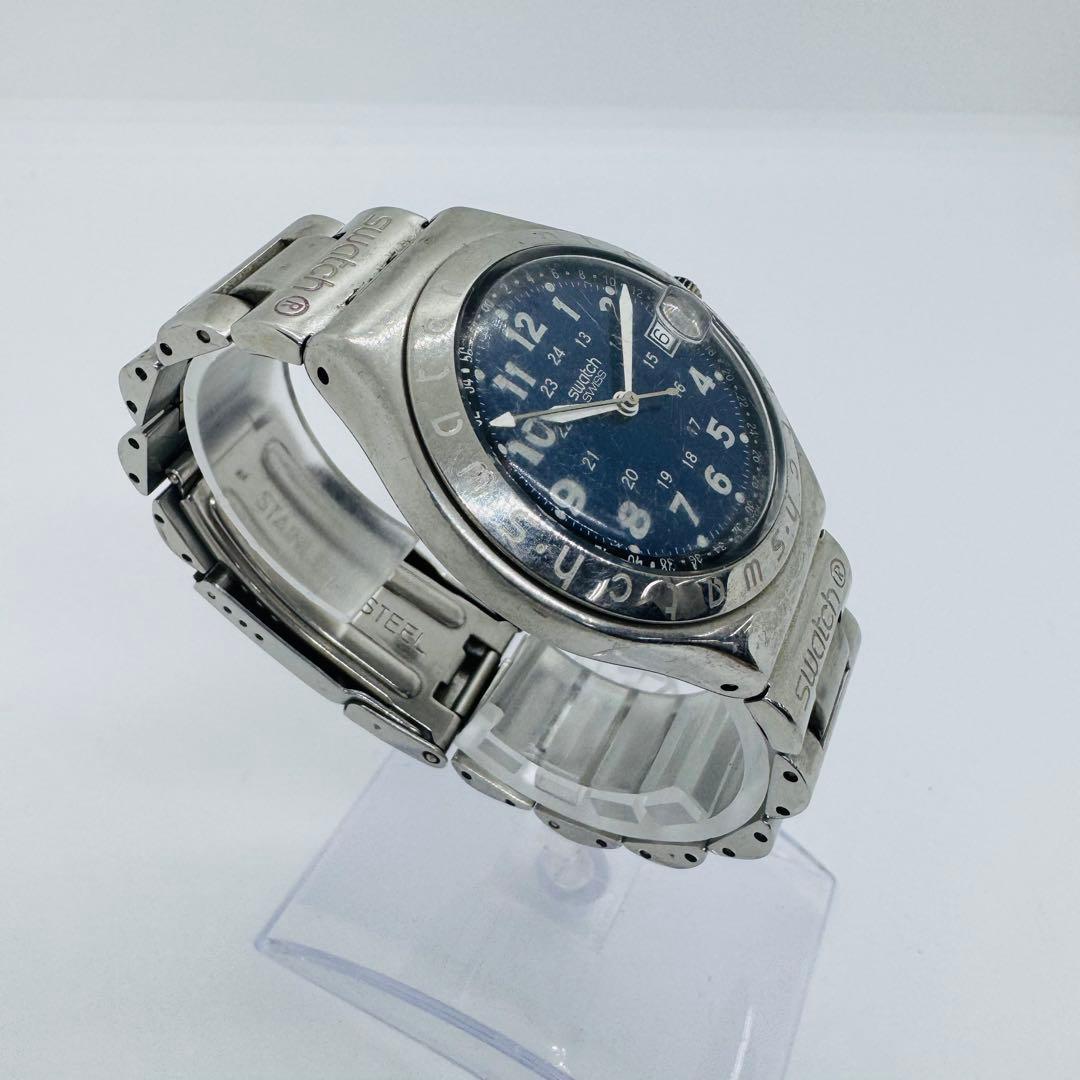 ✨SWATCH✨スウォッチ✨ブルー文字盤✨デイト✨IRONY✨腕時計✨