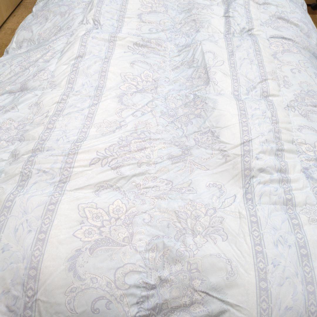 西川羽毛布団ダウン90%1.2kgブルー