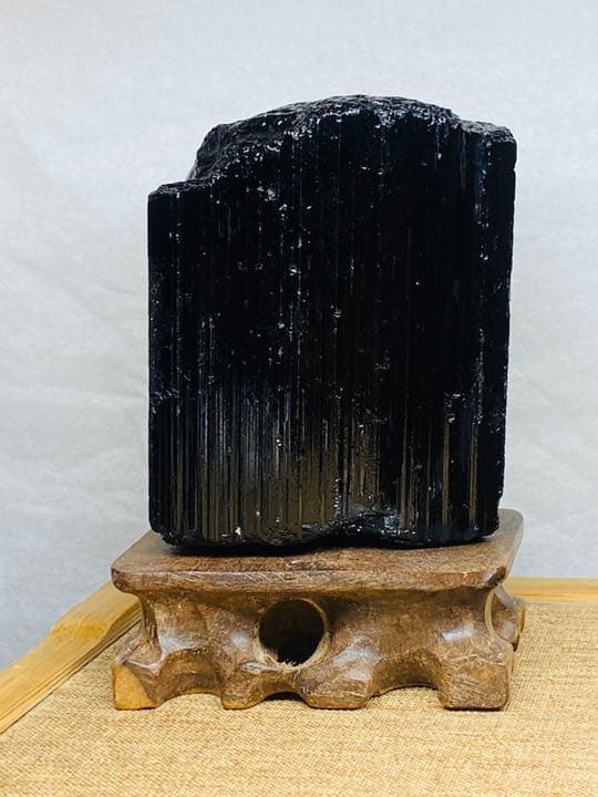 天然石　お守り　ブラック　トルマリン 78.6mm 550g