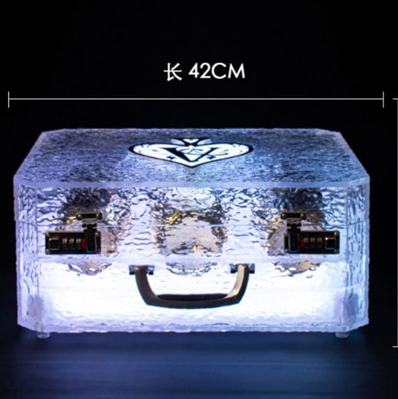 ボトルケース　LED　バレンタイン　アタッシュケース ディスプレイ シャンパン
