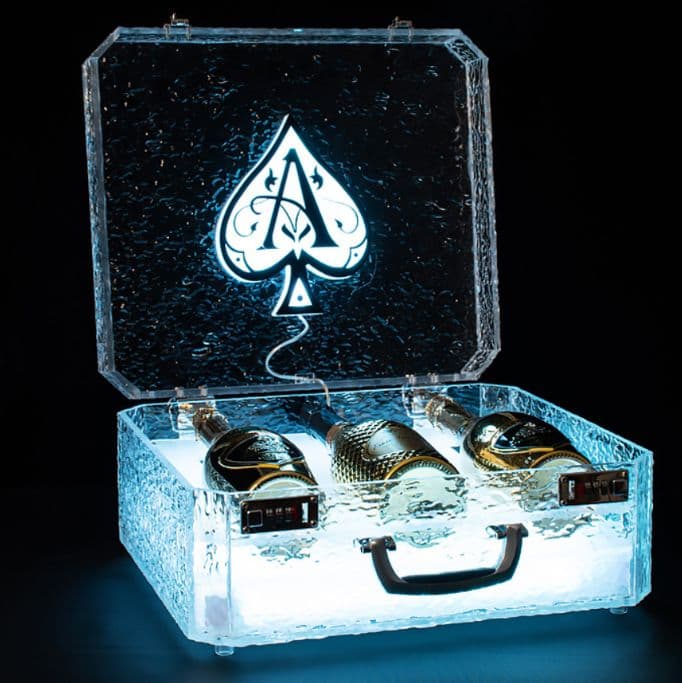 ボトルケース　LED　バレンタイン　アタッシュケース ディスプレイ シャンパン