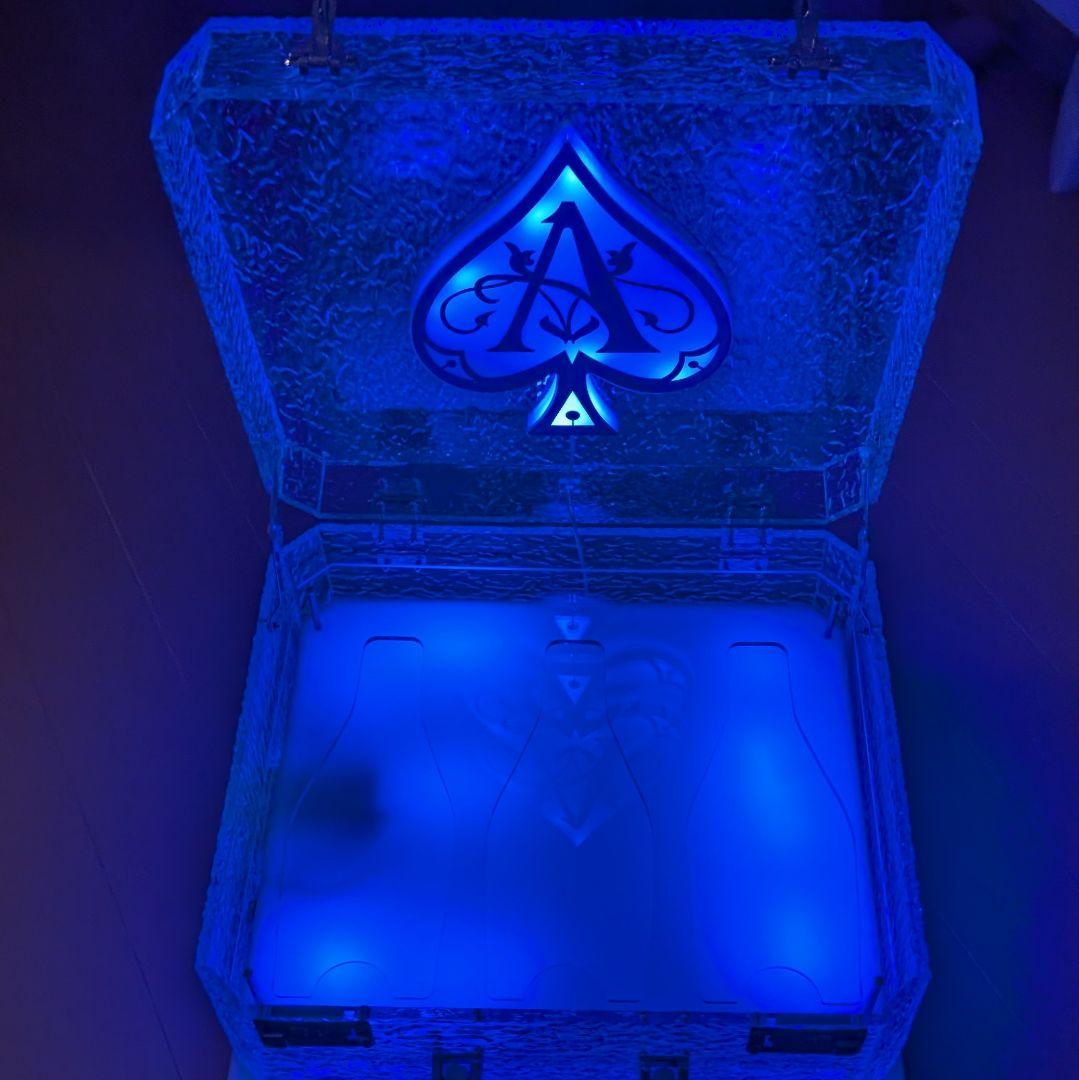 ボトルケース　LED　バレンタイン　アタッシュケース ディスプレイ シャンパン