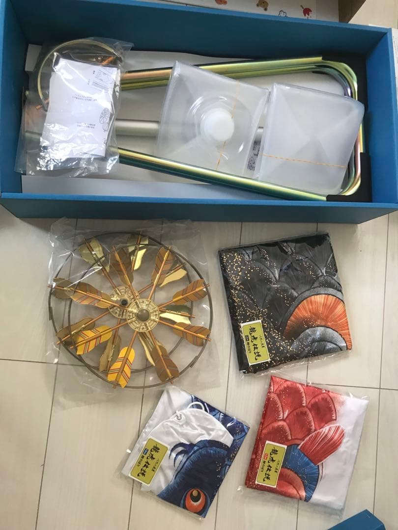 人形の久月　龍虎伝説　鯉のぼり スタンドセット