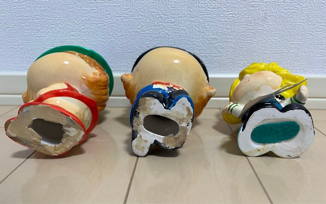 水森亜土　陶器　貯金箱　希少　3点セット