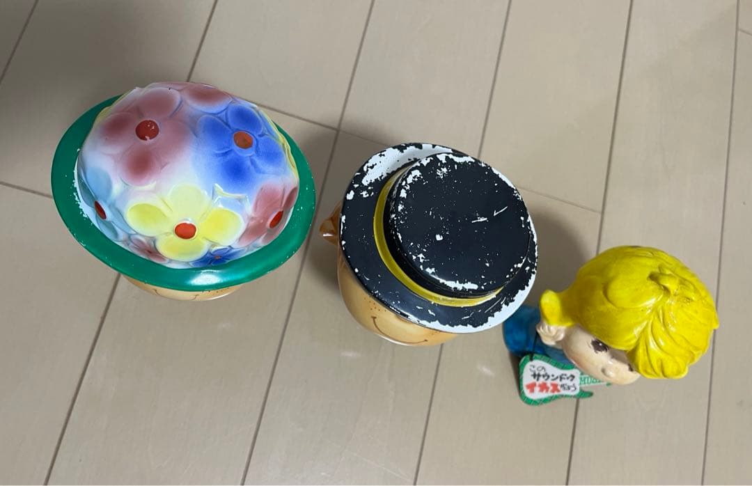 水森亜土　陶器　貯金箱　希少　3点セット