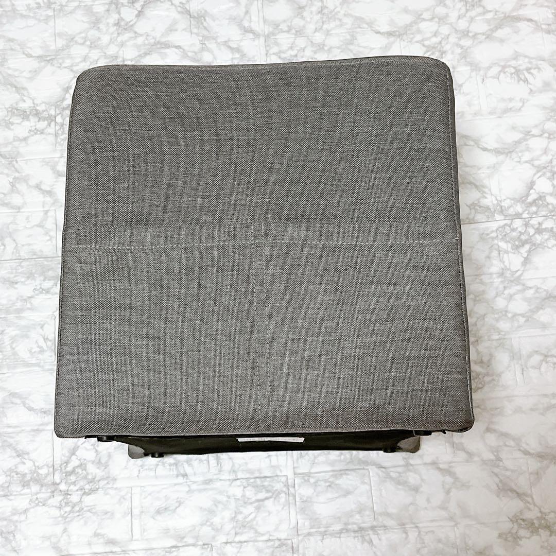 フランフラン　グレー スクエア　ポリースツール　　 (オットマン　スツール)