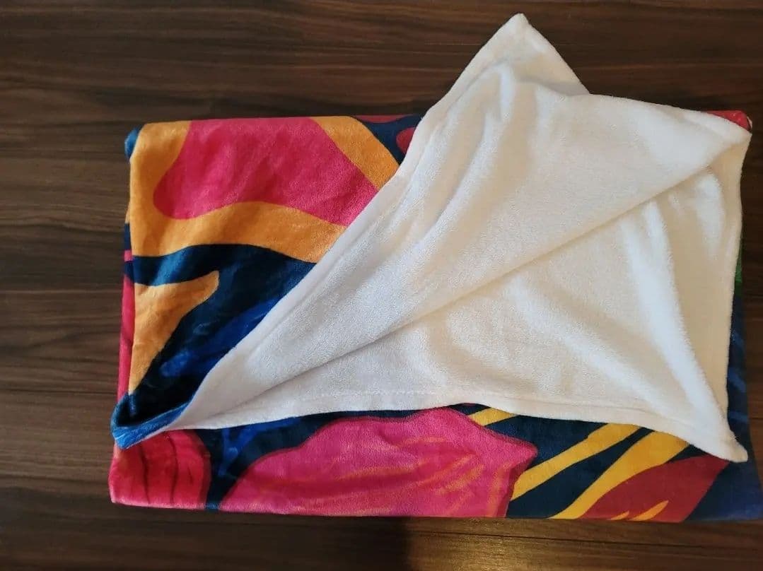 カラフル　花柄　ブランケット　毛布　大判