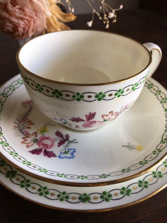 アンティーク　ミントン　トリオセット