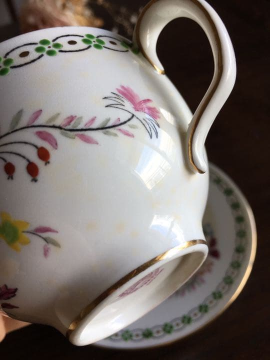 アンティーク　ミントン　トリオセット