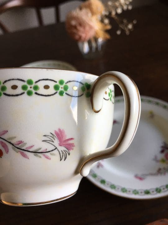 アンティーク　ミントン　トリオセット