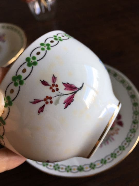 アンティーク　ミントン　トリオセット