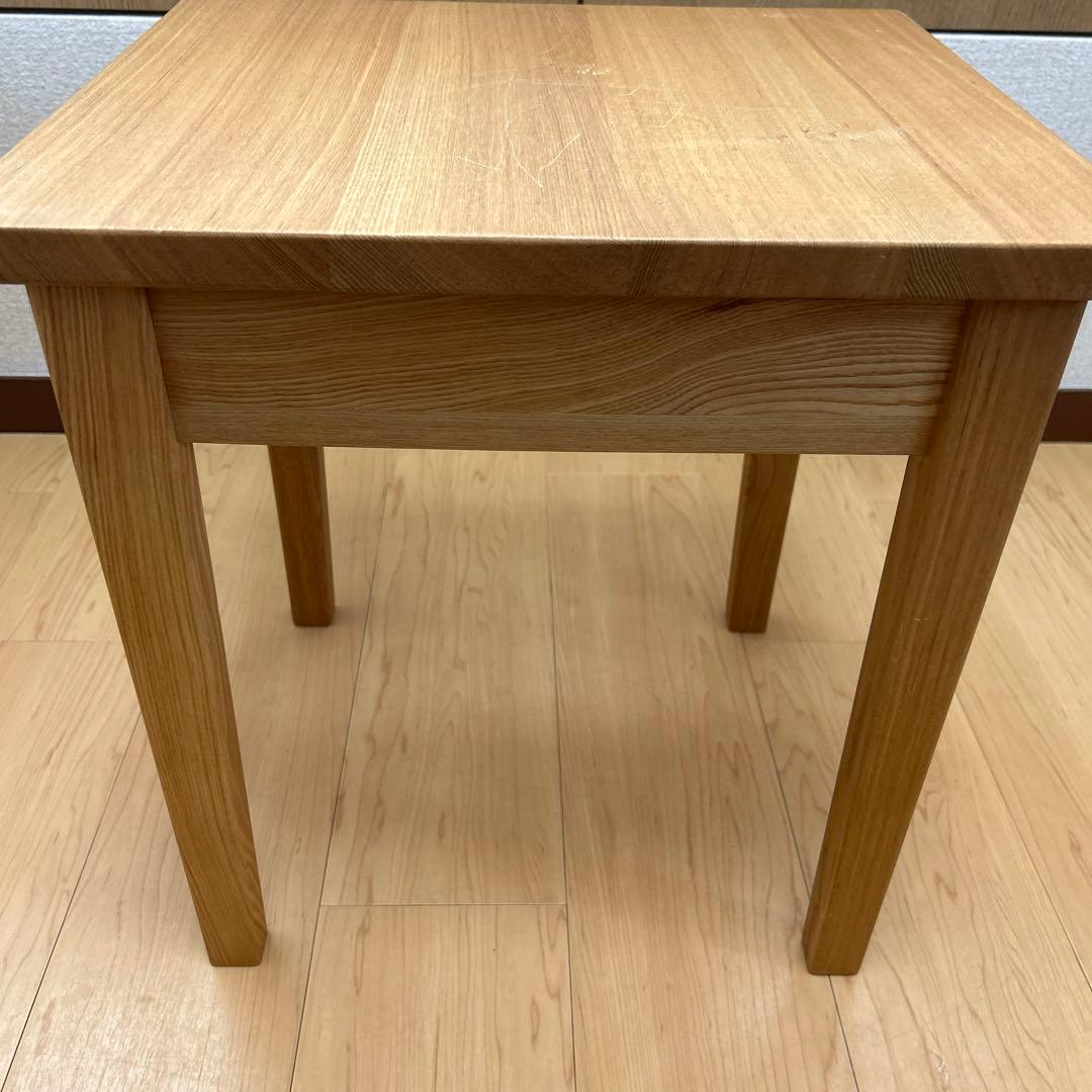 【無印良品】木製サイドテーブル 引き出し付き（廃盤品）