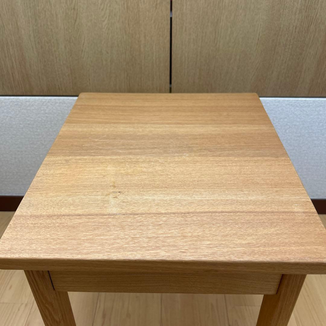 【無印良品】木製サイドテーブル 引き出し付き（廃盤品）
