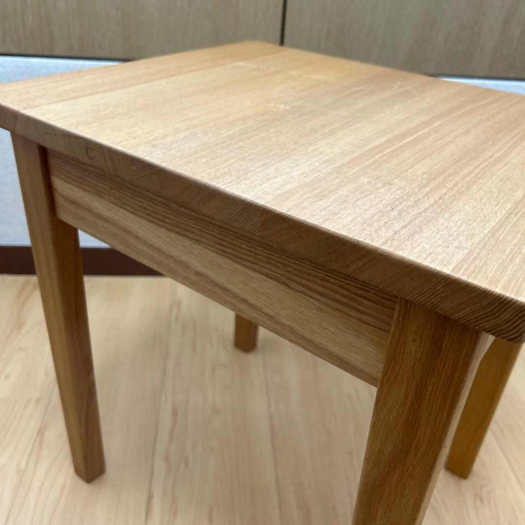 【無印良品】木製サイドテーブル 引き出し付き（廃盤品）