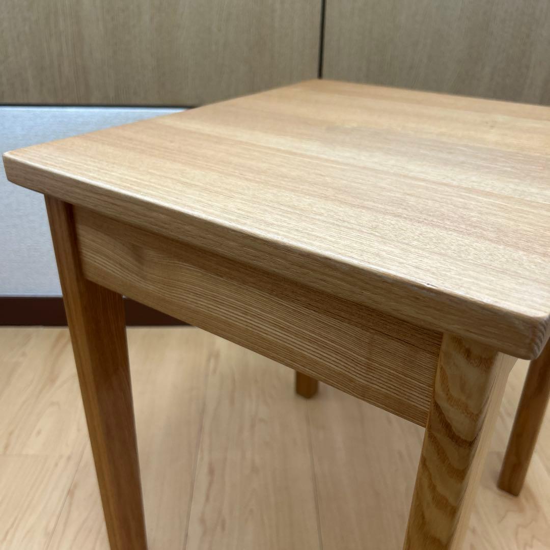 【無印良品】木製サイドテーブル 引き出し付き（廃盤品）
