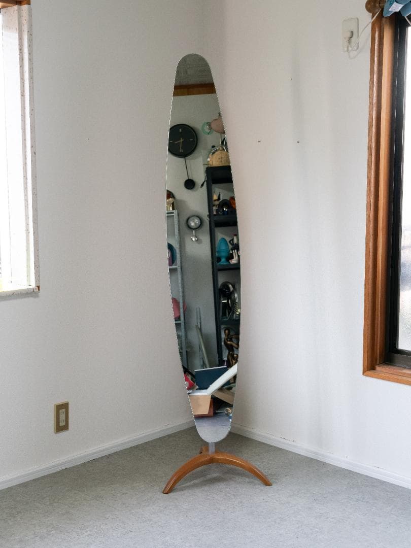 北欧モダン ヴィンテージ スタンドミラー 姿見 【大阪直接引取・関西配送】