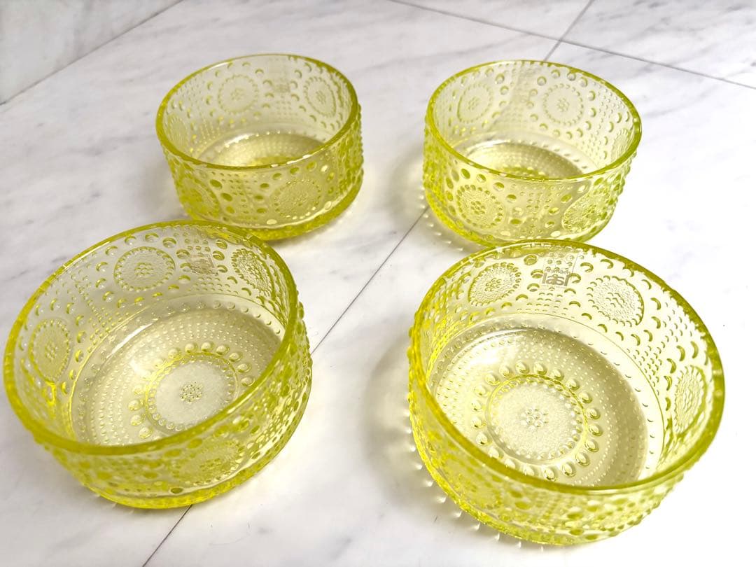 リーヒマエンラシ グラッポニア/ボウルΦ9cm 4つウランガラス