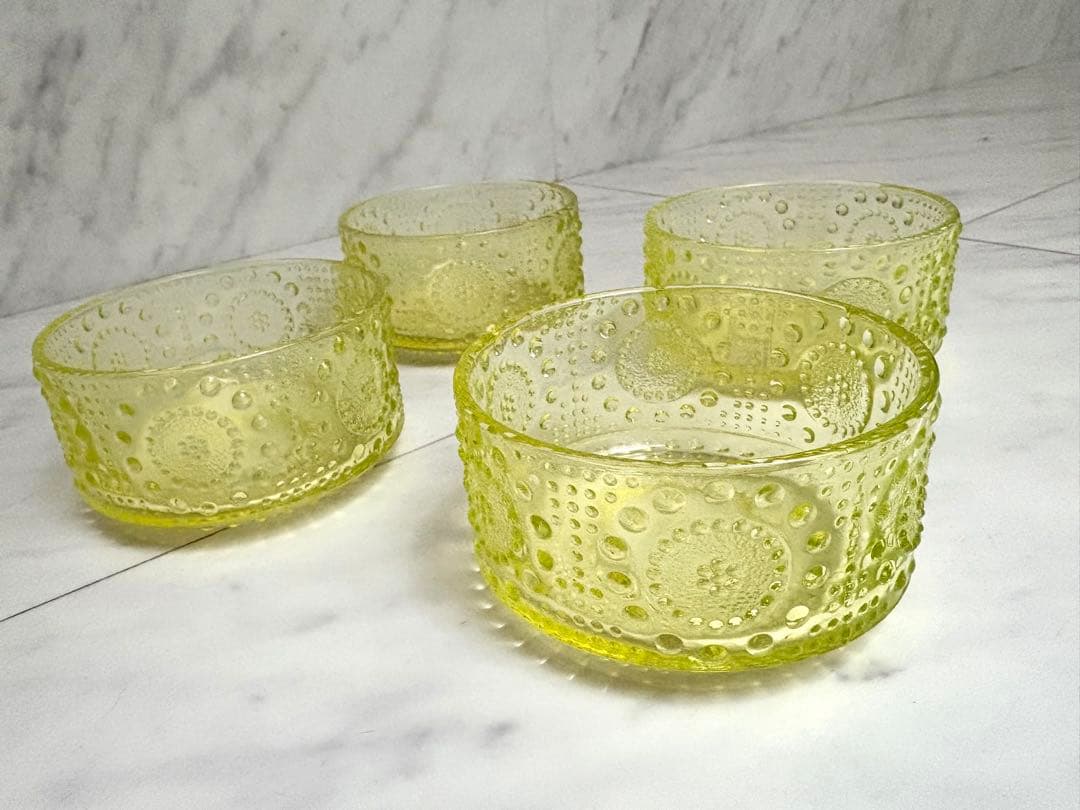 リーヒマエンラシ グラッポニア/ボウルΦ9cm 4つウランガラス