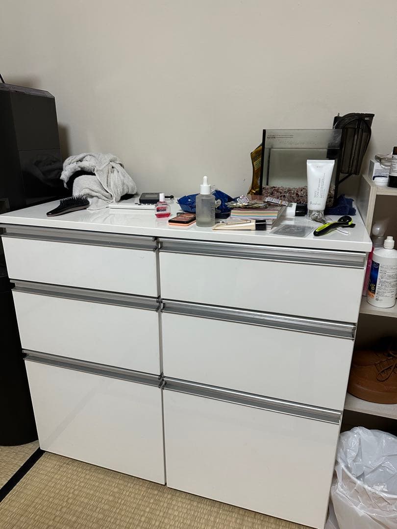 ホワイト 6段引き出し収納