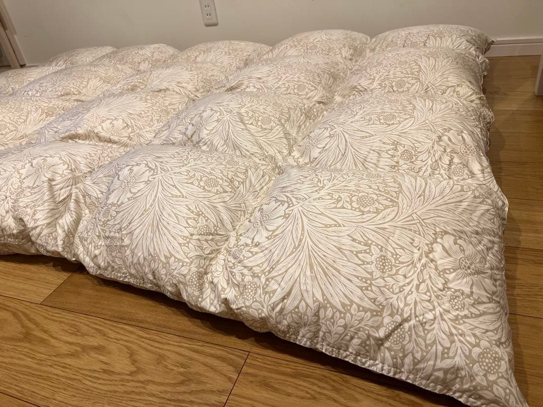 東京西川 プルミエール ホワイトコウダ・マザーグース 93% シングル 1.3k