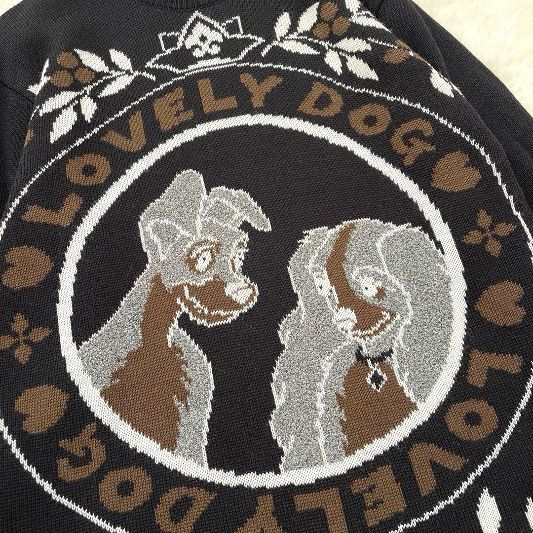 美品】ディズニー ニット セーター わんわん物語 日本製 - メルカリ