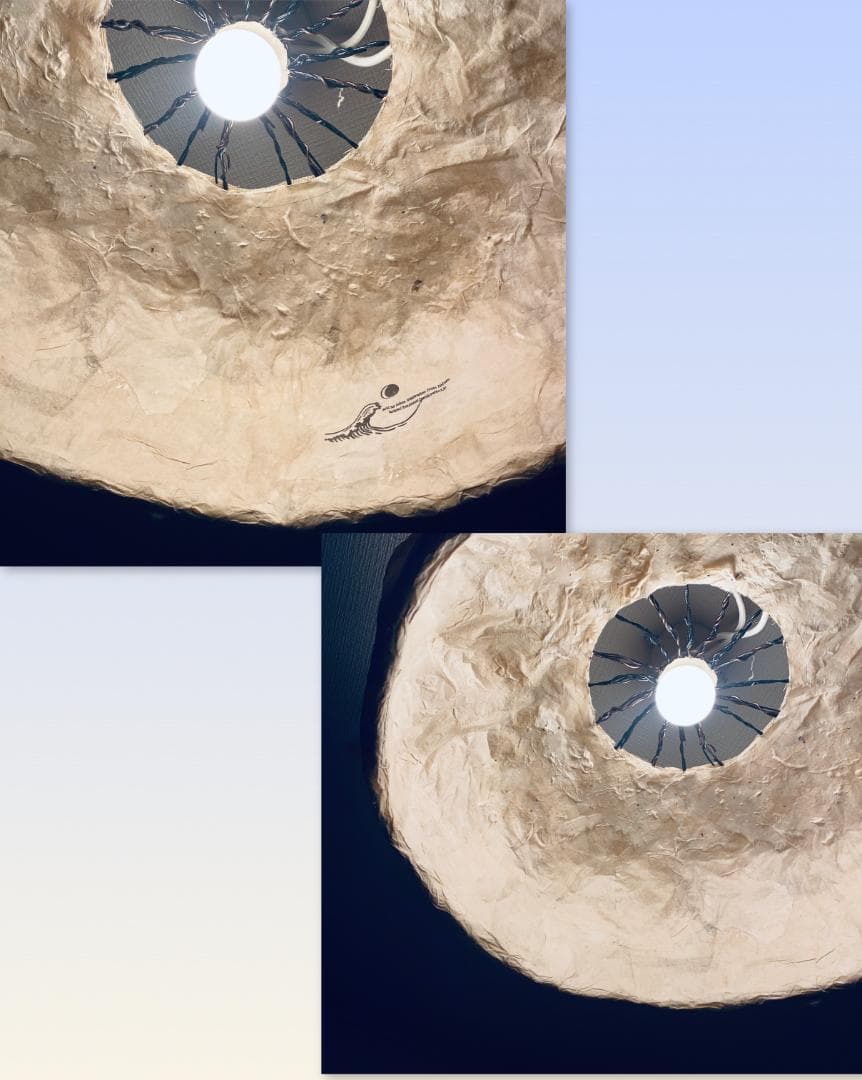 作家物 和紙 大型ランプシェード｜一点物 照明