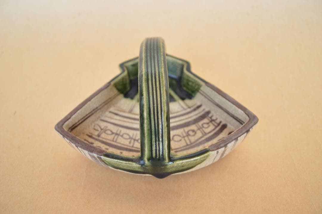 北大路魯山人 織部手付扇面向付 - メルカリ