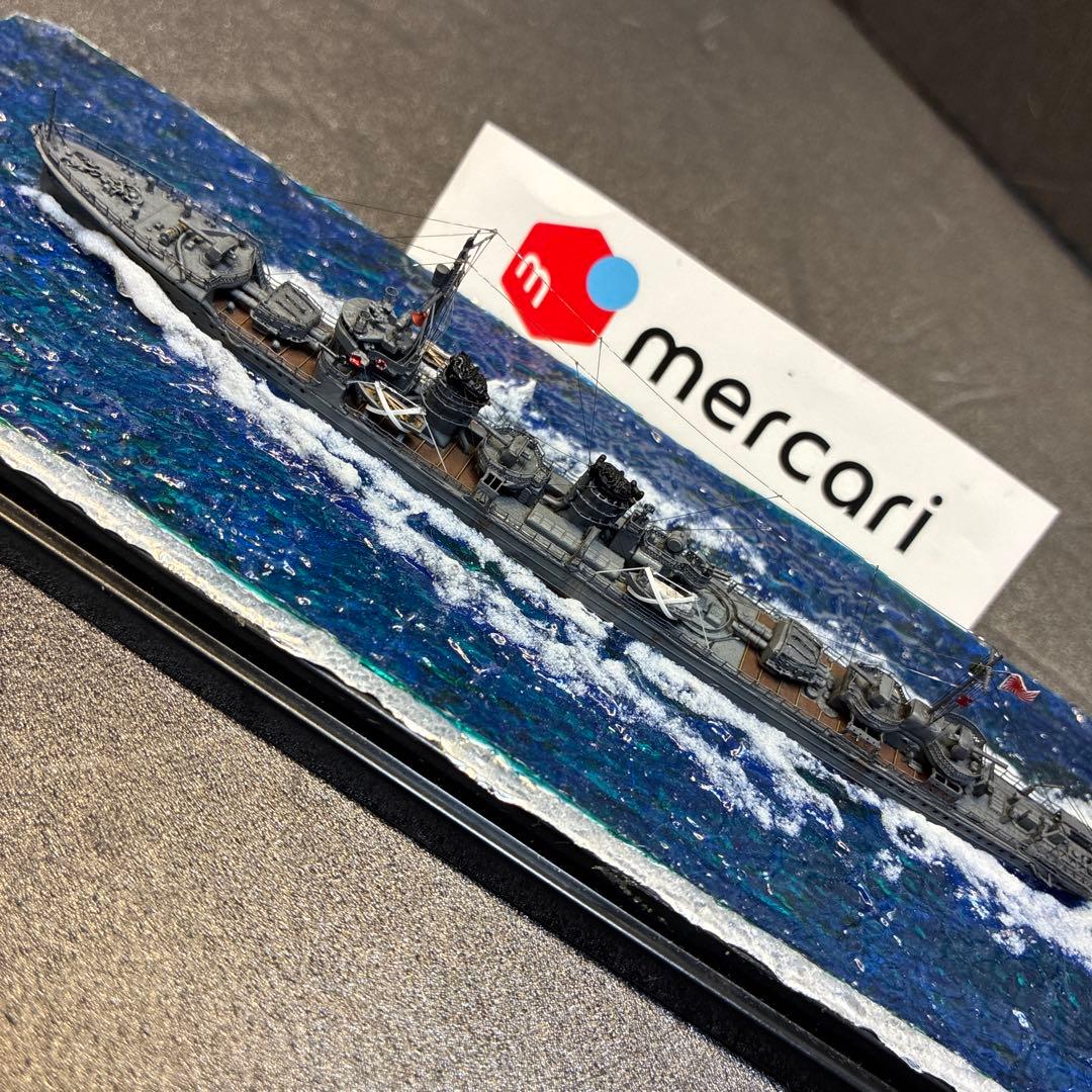 ○ ヤマシタホビー製 1/700日本海軍駆逐艦 睦月ジオラマ完成品＋艦これ