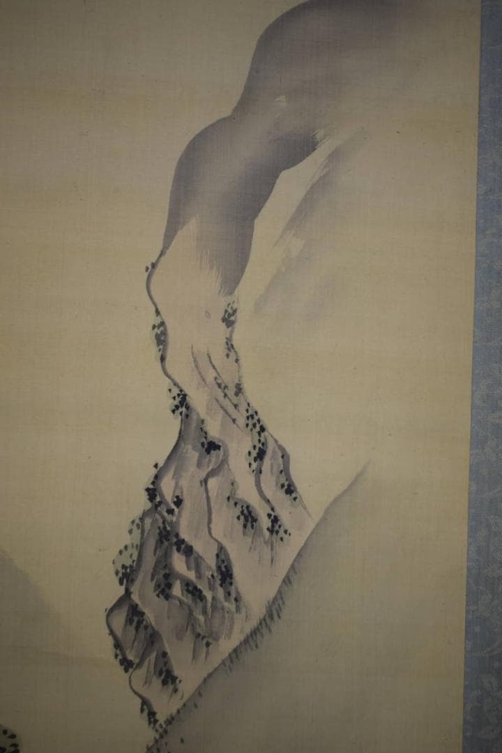 真作/横山清暉/山水帆船図/布袋屋掛軸HJ-376 - メルカリ