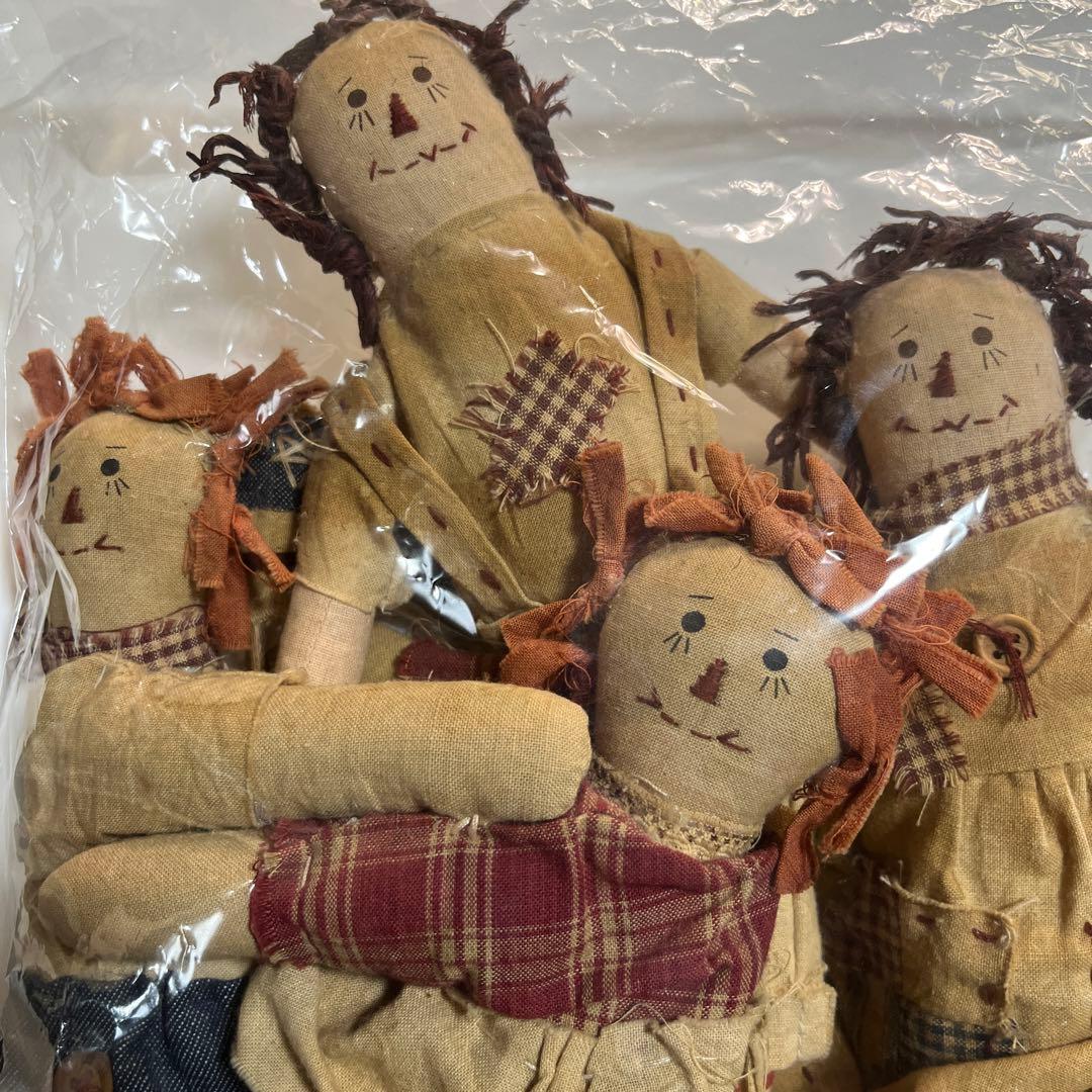 ビンテージ　アメリカカントリー人形　　家族