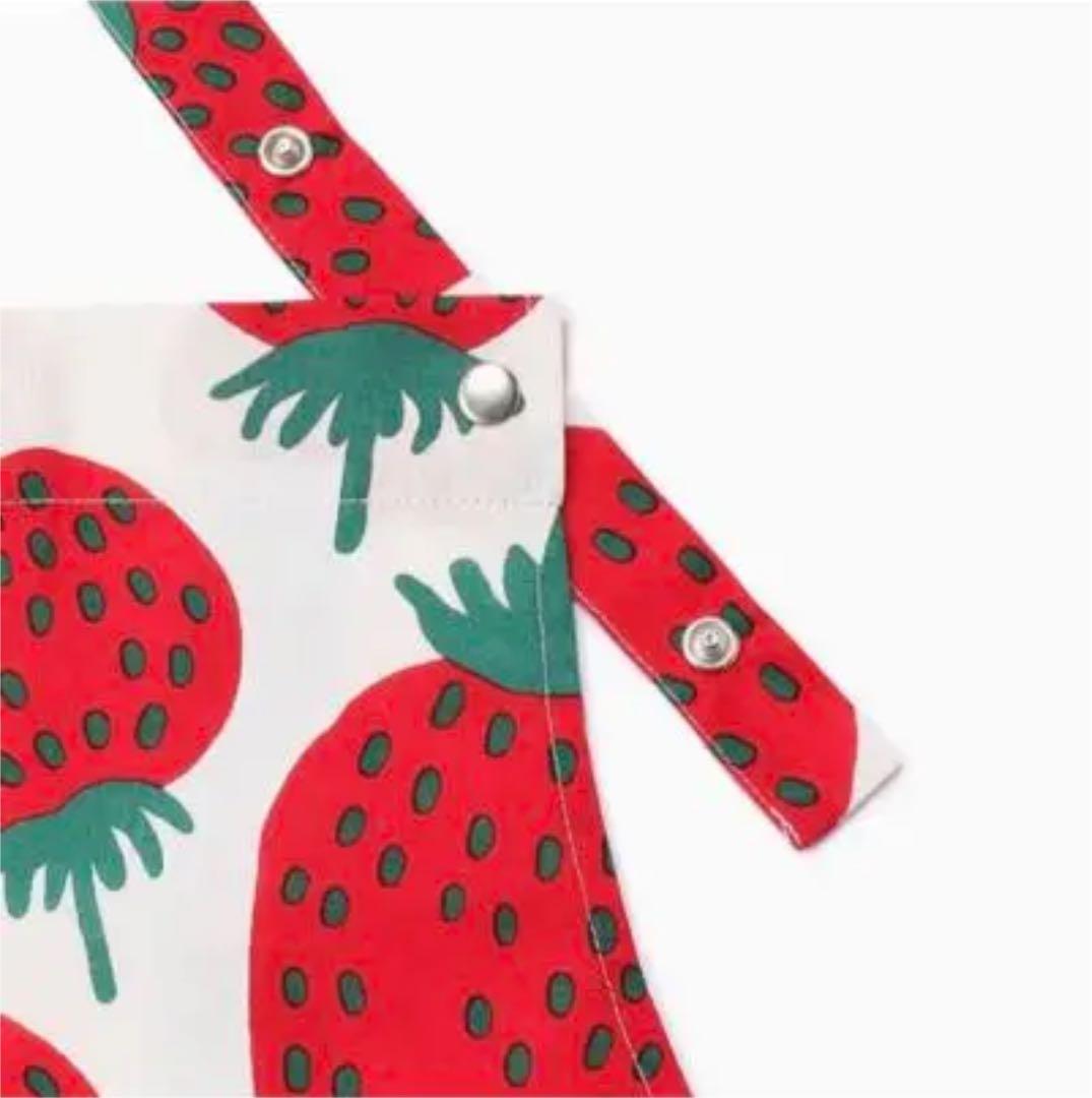 新品マリメッコ いちご柄　エプロン