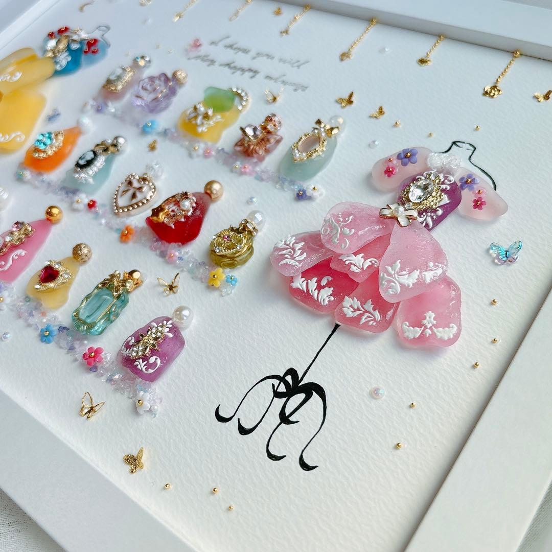 シーグラスアート オシャレ プリンセス 香水 化粧品 フレンチガーリー