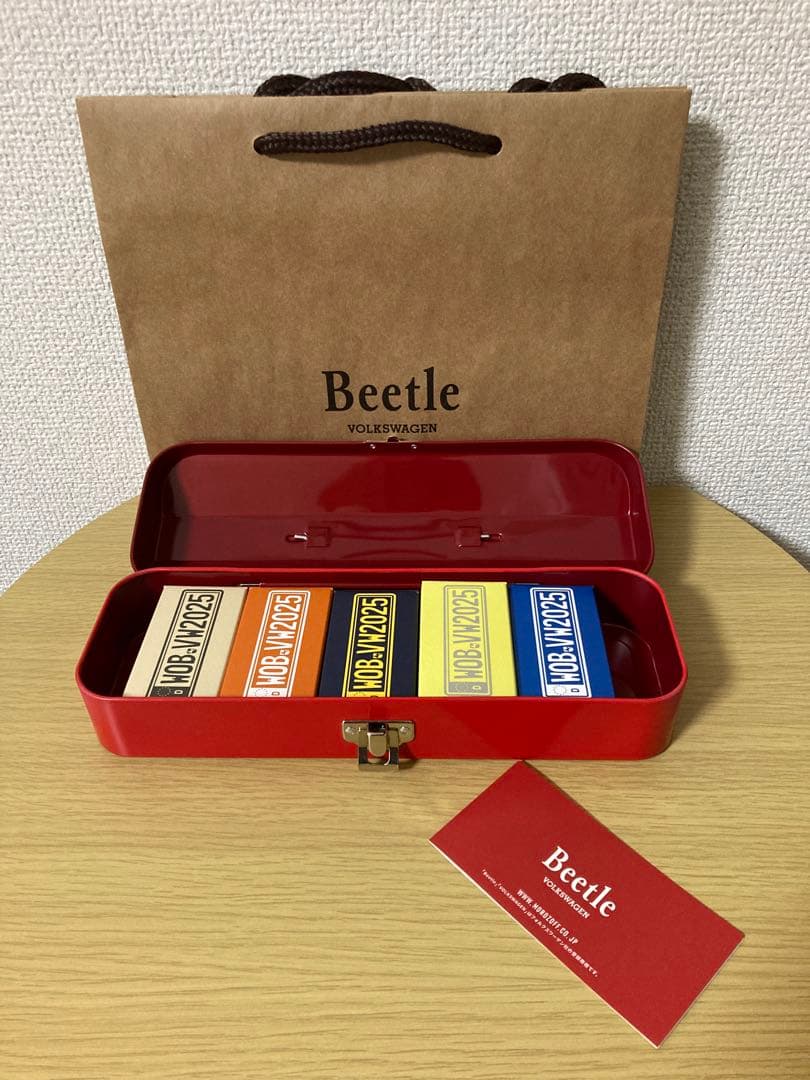 【未使用】モロゾフビートル2025 ミニカー5台×スチールコンテナ　セット