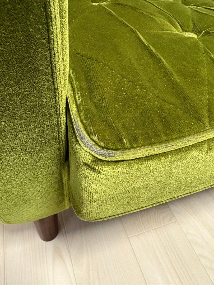 【最終値下げ】カリモク60 ロビーチェア　モケットグリーン